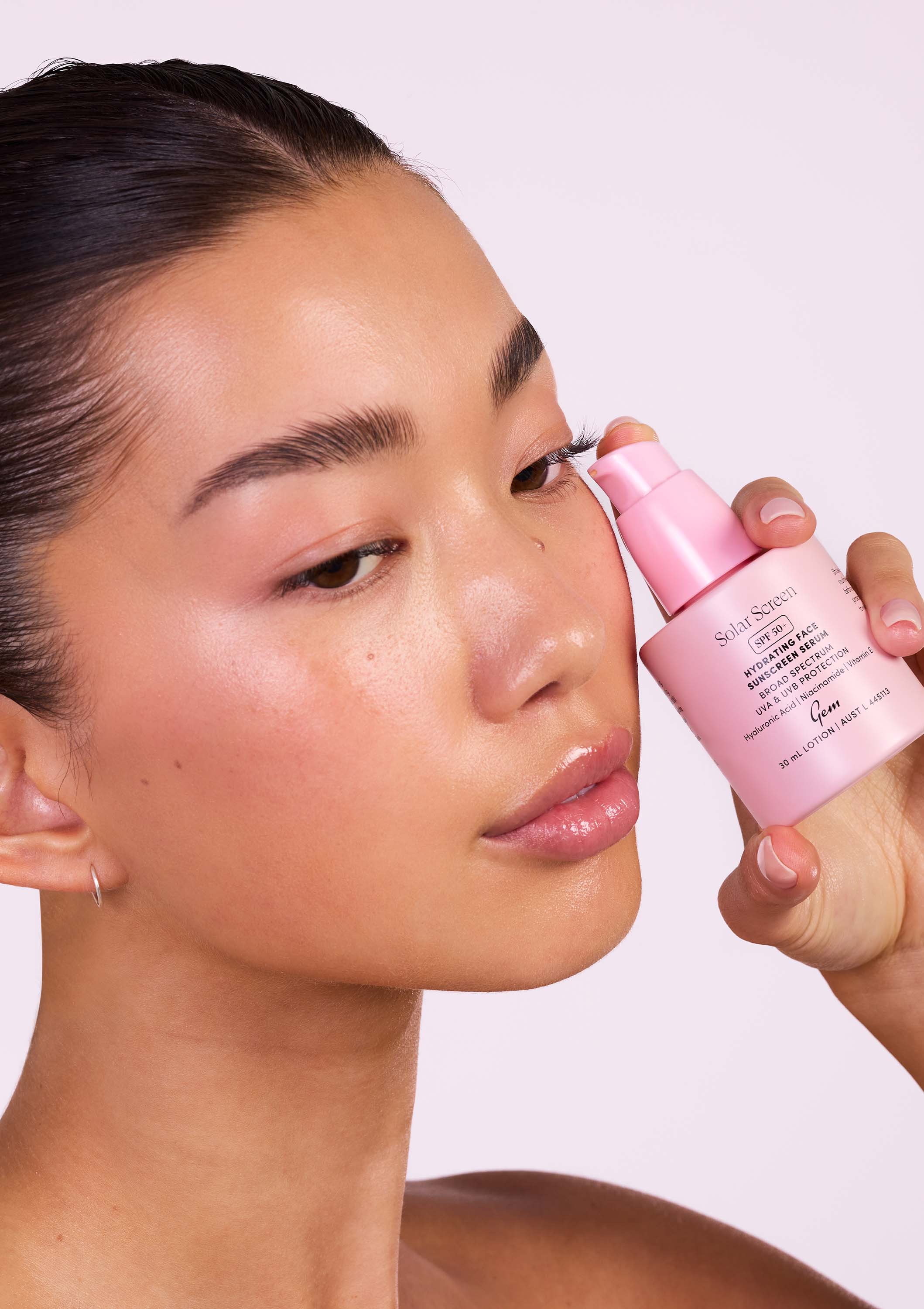 Solar Screen SPF 50+ Hydrating Face Sunscreen Serum - Image 10