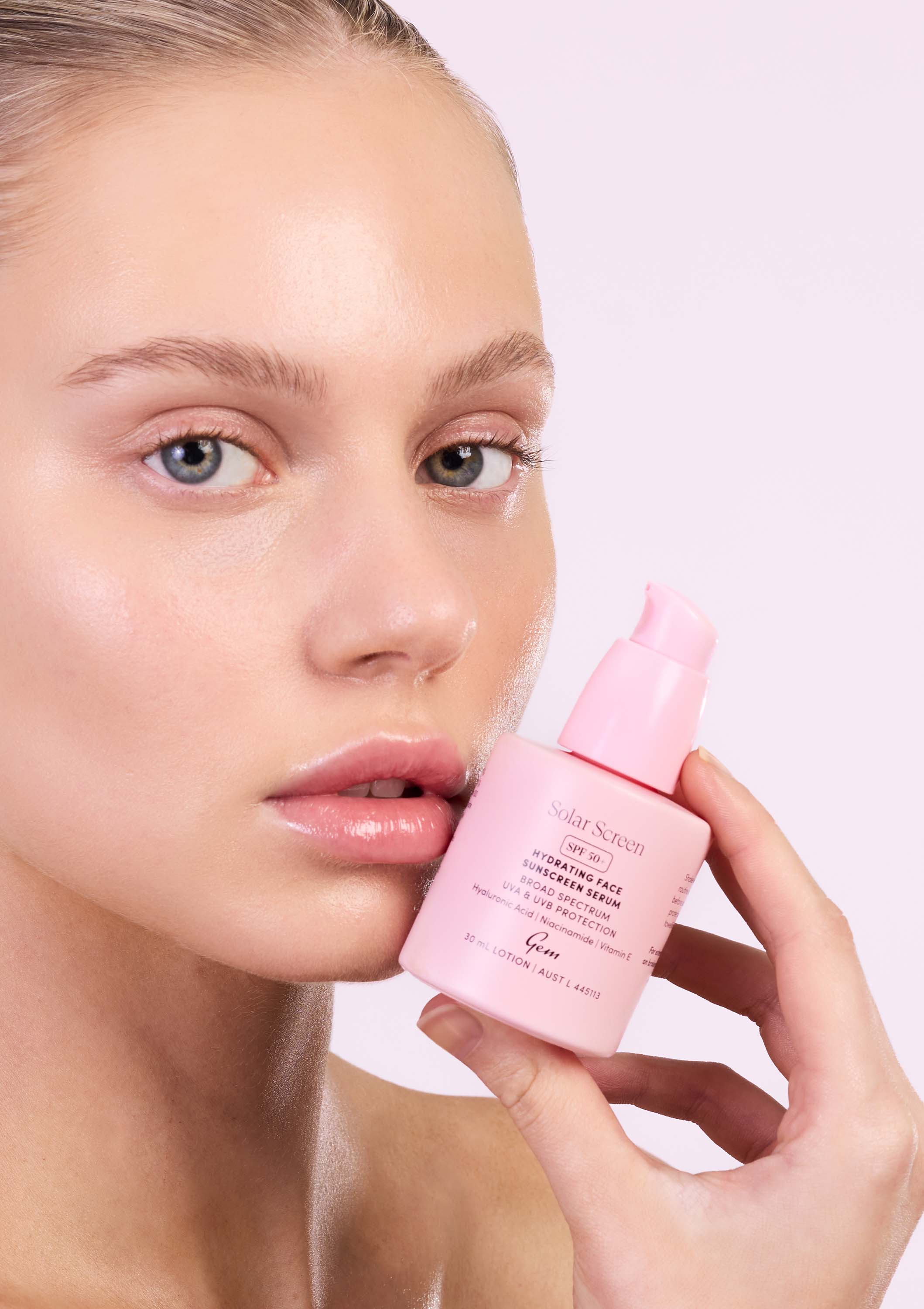 Solar Screen SPF 50+ Hydrating Face Sunscreen Serum - Image 11