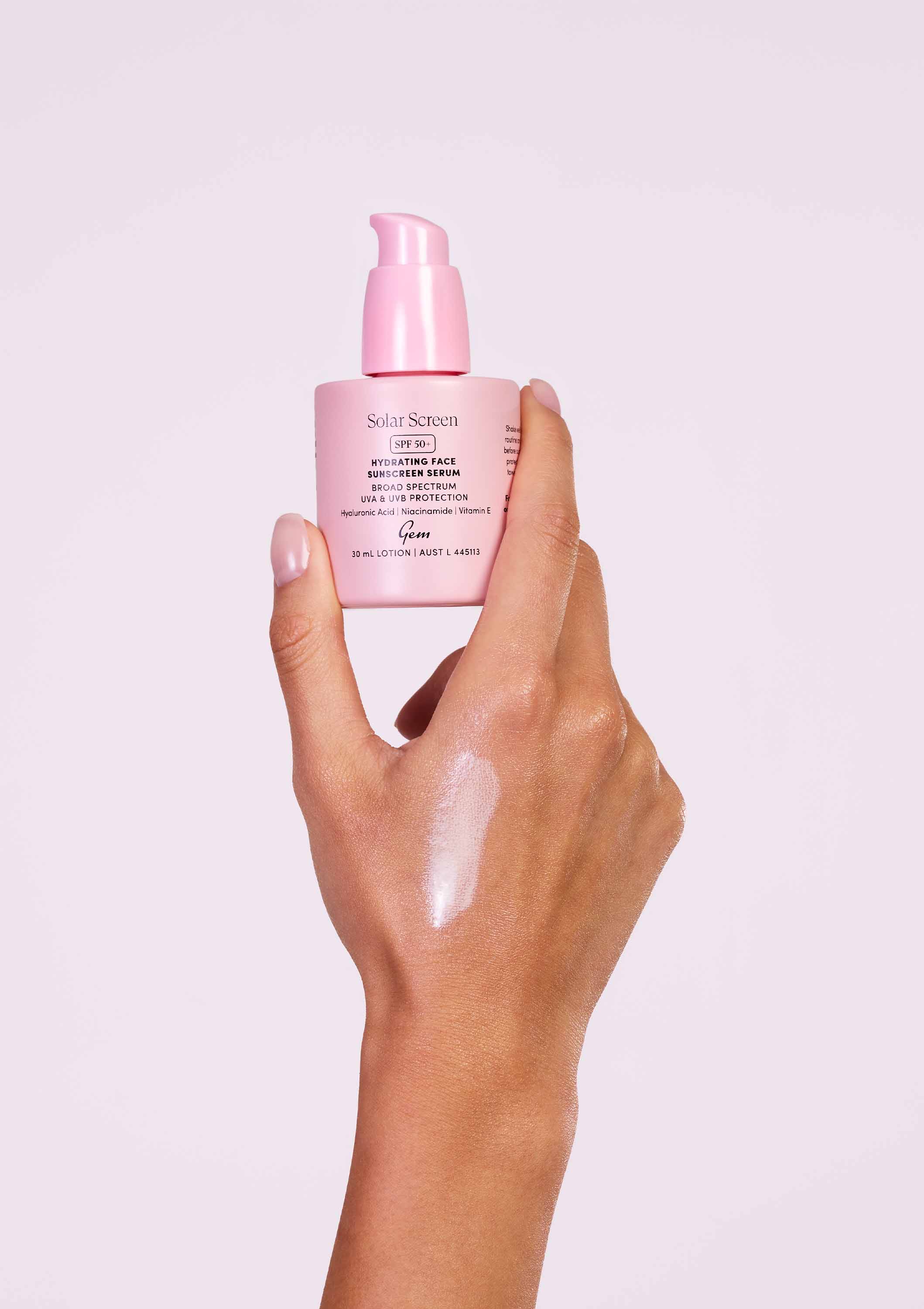 Solar Screen SPF 50+ Hydrating Face Sunscreen Serum - Image 3